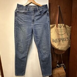 AMERICAN EAGLE OUTFITTERS Mom Jeans Size 6 Regular High Rise Soft Stretch Denim